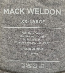 New Mack Weldon Pima Crewneck T-shirt Men’s US Size XXL