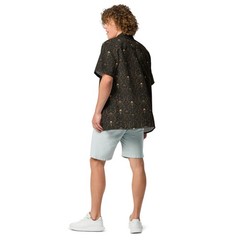 Midway of Death Button-Up Shirt Dark Resort Wear Occult Horror Carnival Shirt