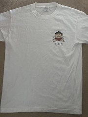 Printstar White Mens T Shirt Sumo Cotton Size Medium Japanese Authentic