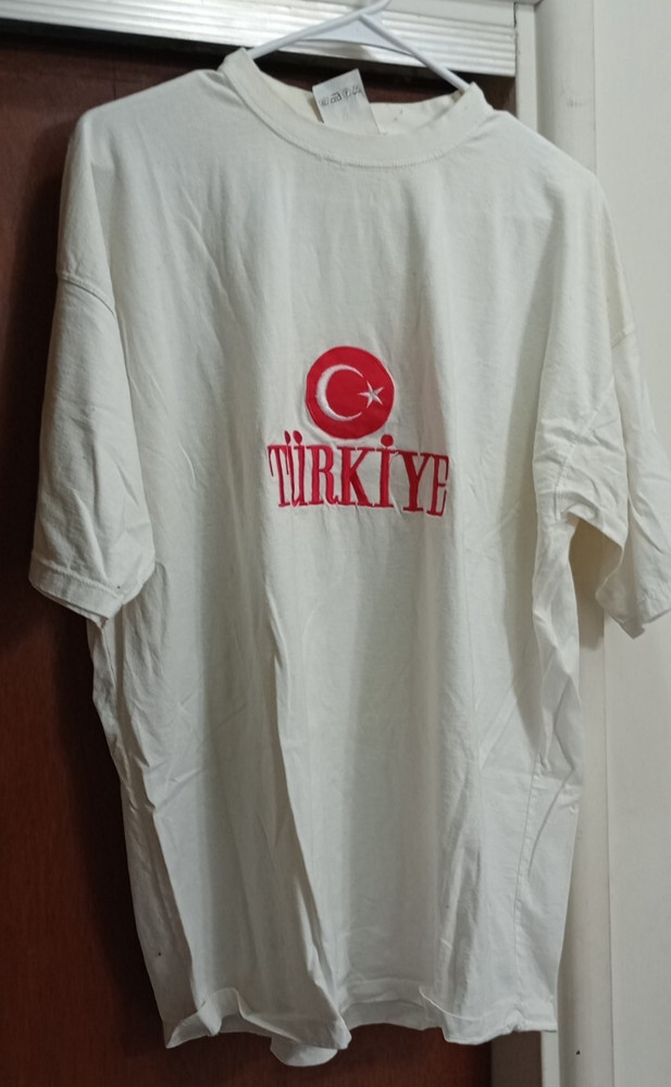 MEN’S TSHIRT TURKIYE XXL COTTON NWOT EMBROIDERED LOGO
