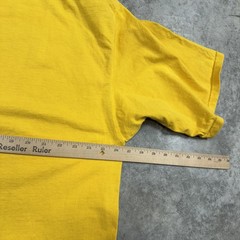 Vintage Pluma Shirt Mens Extra Large Yellow Heavyweight Made in USA 90s Crewneck
