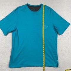 Tommy Bahama Relax T-Shirt Mens Large Teal Blue Pocket Marlin Logo 233-TB2024