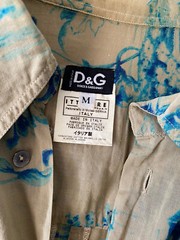Dolce & Gabbana men’s shirt, Sz M, 100% Cotton, Chest 43”, Made In Italy