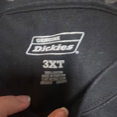 Dickies Men’s Black Solid Crew Neck Pocket T-Shirt Big & Tall Size 3XT