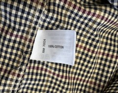 Orvis Country Twill Shirt Men L Check ButtonDown Long Sleeve Casual Dress Cotton