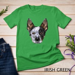 Geometric Blue Heeler Australian Cattle Dog Zip Tee Unisex T-shirt