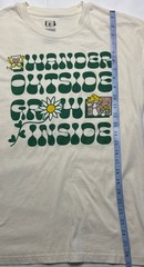 Isaac Morris T-Shirt (Men’s Size Large) Wonder Outside Grow Inside – Beige