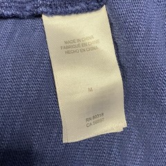 Lucky Brand Henley Shirt Mens M Blue Washed Snap Button Long Sleeve Pullover Top