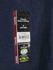 New Athletic Works Men T Shirt Size S 34 36 Blue Cove Long Sleeve
