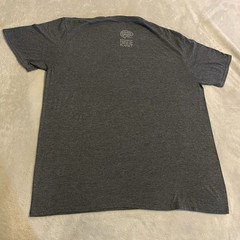 Streetwear Shirt Men XL Gray Crew Neck Lightweight Workout Short Sleeve Gym Tee