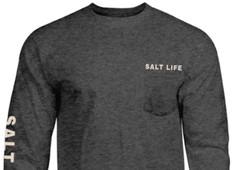 Mens Salt Life Aquatic Journey Graphic Pocket L/S T-Shirt – 2XL/XL/Large – NWT