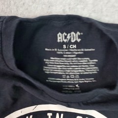AC/DC Shirt Mens Small Black Back In Black World Tour 1980-1981 Graphic Tee
