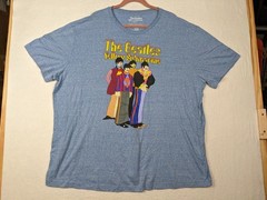 The Beatles Yellow Submarine T Shirt 3XLT Cotton Blend Blue
