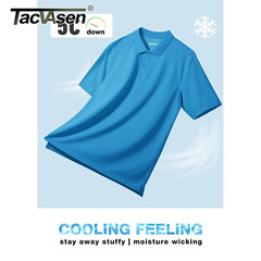 Mens Polo Shirt Short Sleeve Breathable Sports T-Shirt Summer Casual Top