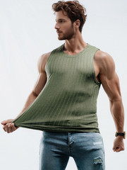 Summer Gym Muscle Men’s Sleeveless T-Shirt Tank Top