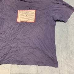 Tommy Hilfiger T Shirt Mens Large Purple Flag Graphic Crew Neck Short Sleeve