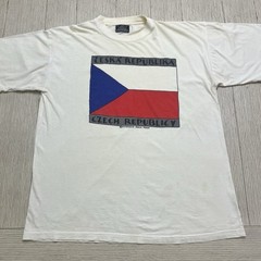 VTG Czech Republic T Shirt Art Praha Handmade Fun Explosives Brand Mens XL