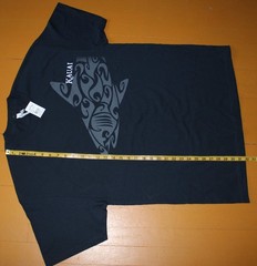 Alstyle Mens XL Tribal Shark Graphic Kauai Hawaii Classic Black T Shirt New NWT