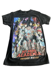 My Hero Academia Shirt Mens XSmall XS Black Short Sleeve Anime Heroes Rising Men