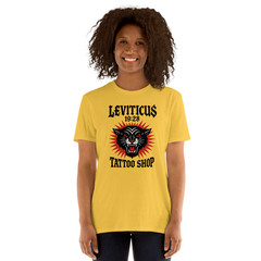 Leviticus Tattoo Shop, Biblical Ink Master, Historial Art, Printed T-Shirt
