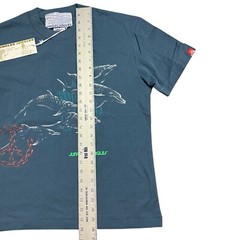Jungles Tee Mens M Blue Dolphin Streetwear Skater T-Shirt Peace Ocean Surfer