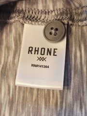Rhone Long Sleeve Henley Mens Size XXL Marled Gray
