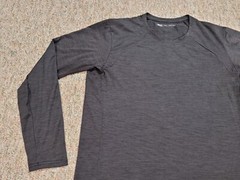REI Coop Shirt Mens Large Heather Black Long Sleeve Performance Outdoors Hiking