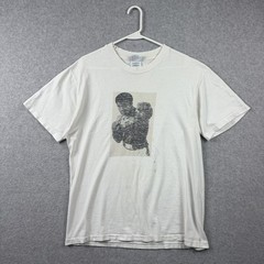 Vintage Muhammad Ali T Shirt Mens Large 90s Burnout Grunge Single Stitch USA Tee