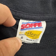Soffe T-Shirt Mens Size S Black Dri-Release Performance Made in USA Athletic