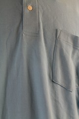 JOHN ASHFORD BLUE SHORT-SLEEVE PIQUE POLO SHIRT XL