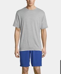 Champion Men’s White/Gray Double Dry Reversible Mesh Short Sleeve T-Shirt