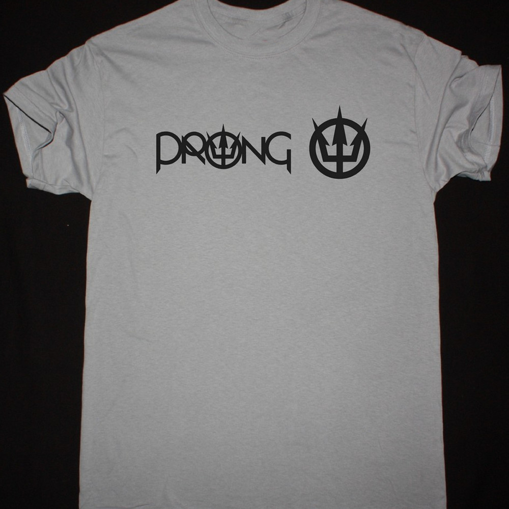 HOT NEW Prong band gray T-shirt short sleeve All sizes S to 345XL