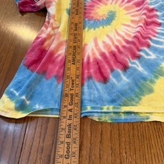 Tie Dye Spiral T-Shirt XL Multicolor Rainbow Festival Hippie Cotton Tee