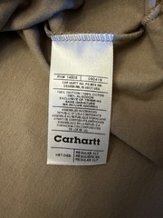 VTG Carhartt K87 Pocket Shirt Mens XLT Tall Desert Tan Workwear Fade Lines 2000s