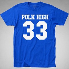 POLK HIGH 33 T-SHIRT al bundy married children school 80 football jersey costume