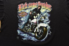 Harley Davidson T-Shirt 1980s Single Stitch 1Pc Black USA Free Ship