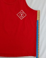 Vintage Anvil YMCA Aquatic Staff Tank Top 100% Cotton Made In USA Size XL