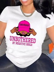 Unbothered By Negative Souls Sassy Streetwear Plus Size Casual Gift Unisex Tee