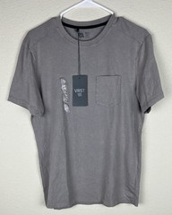 VRST Mens Pocket Tee Wash Four Way Stretch Gray size Small