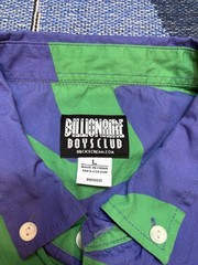 Billionaire Boys Club Shirt Mercury SS Woven Green Blue Button Down Large BBC