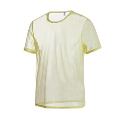 ZONBAILON Mens Sexy Soft Mesh Fitted Shirt Top Short Sleeve T-Shirts