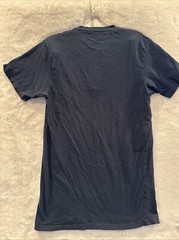 GALAXY BY HARVIC MENS SHORT SLEEVE SHIRT BUTTON NECK SOLID BLUE SIZE M