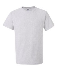 Jerzees Men’s S-XL 2X, 3XL, 4XL, 5XL, 50/50 Cotton Blend Pocket Tee T-Shirt 29MP