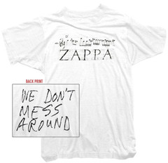 Frank Zappa Official T-Shirt – We Don’t Mess Around Tee – Mens