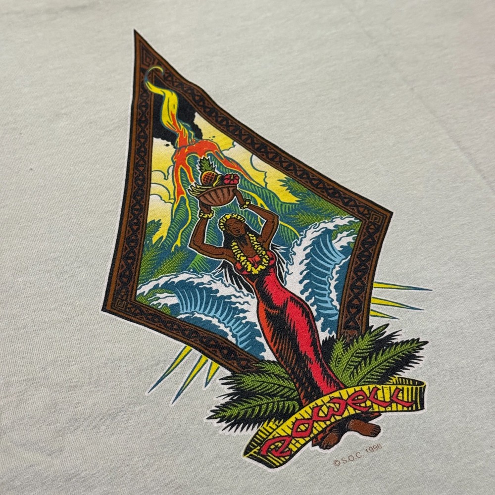 Vintage SOC 1996 Powell Pa’oa Ka Pele Hawaii Skate Tee T-Shirt Tultex L
