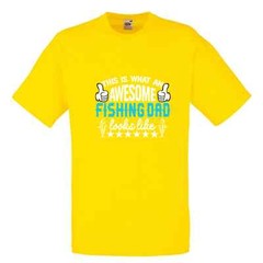 Fishing Awesome Fishing Dad Humour Novelty T Shirt Various Colours And Sizes
