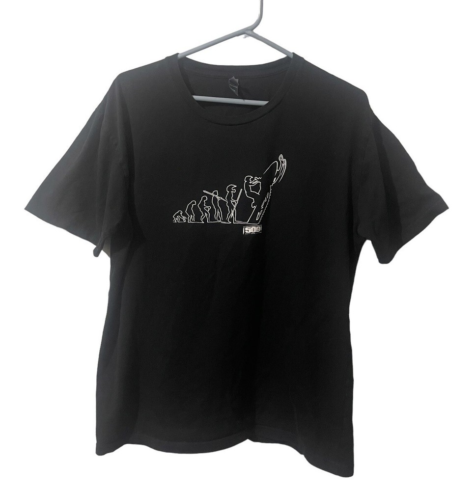 District Made Shirt Men Large Black Cotton Ocean Lightweight Casual Graphic Tee
