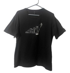District Made Shirt Men Large Black Cotton Ocean Lightweight Casual Graphic Tee