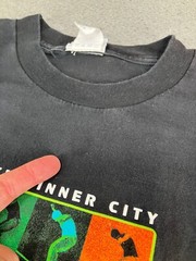 Vintage Skater Shirt Mens Medium Black Y2K Skateboarding Streetwear Inner City