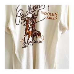 Pendleton Men’s Graphic T-Shirt Woolen Mills Rodeo Horse Size Medium Beige
